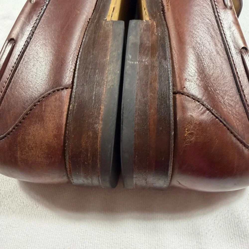Allen Edmonds Alton‎ Mens Brown Leather Kiltie Tassel Loafers Size 10.5 EEE